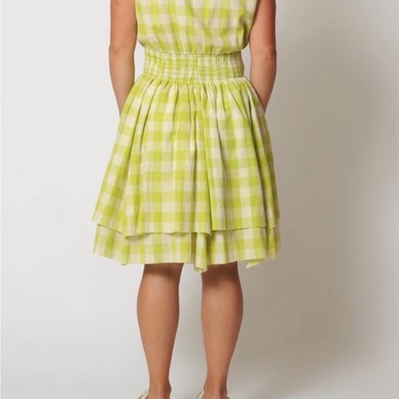 NWT Rujuta Sheth Anthropologie Green Gingham Dress - Picture 11 of 11